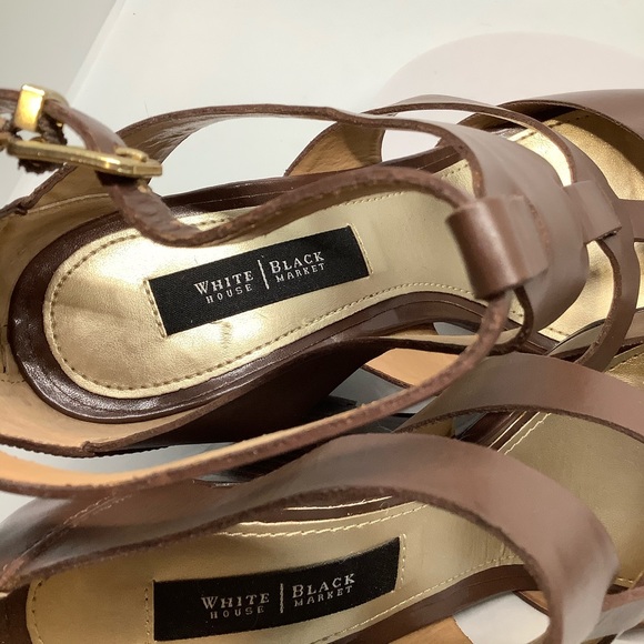 White House Black Market Briget Wedge Sandals - Picture 5 of 8